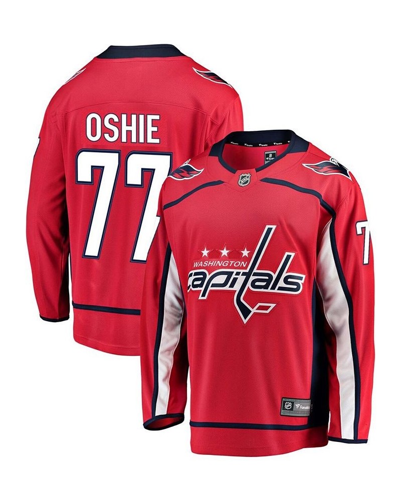 Men's TJ Oshie Red Washington Capitals Breakaway Player Jersey $86.95 Jersey