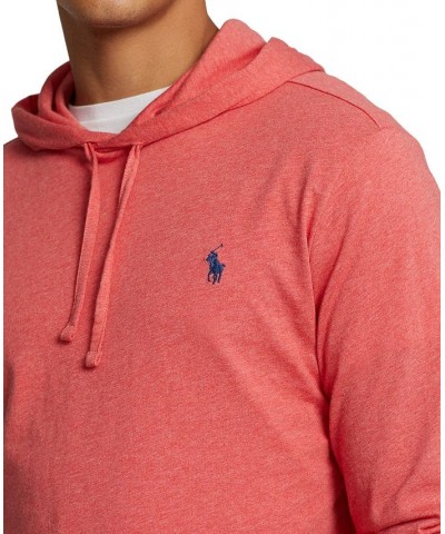 Men's Jersey Hooded T-Shirt Red $40.55 T-Shirts