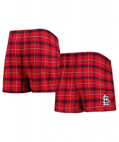 Men's Red, Navy St. Louis Cardinals Ledger Flannel Boxers $17.50 Underwear