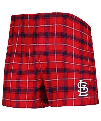 Men's Red, Navy St. Louis Cardinals Ledger Flannel Boxers $17.50 Underwear