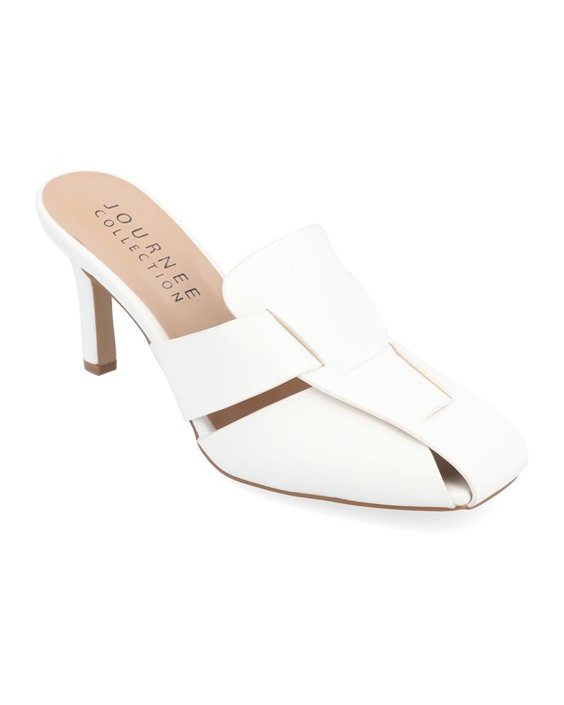 Women's Tristin Slip-on Heels White $47.50 Shoes