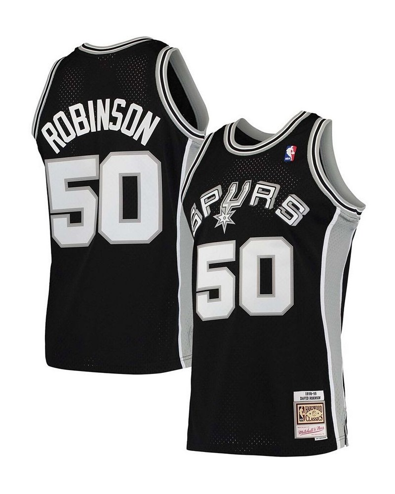 Men's David Robinson Black San Antonio Spurs Hardwood Classics 1998-99 Swingman Jersey $43.50 Jersey