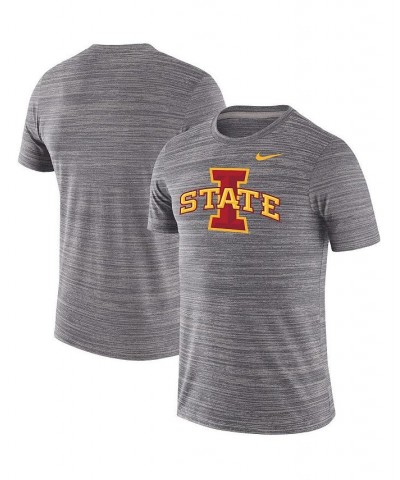 Men's Heathered Charcoal Iowa State Cyclones Big and Tall Velocity Performance T-shirt $22.00 T-Shirts