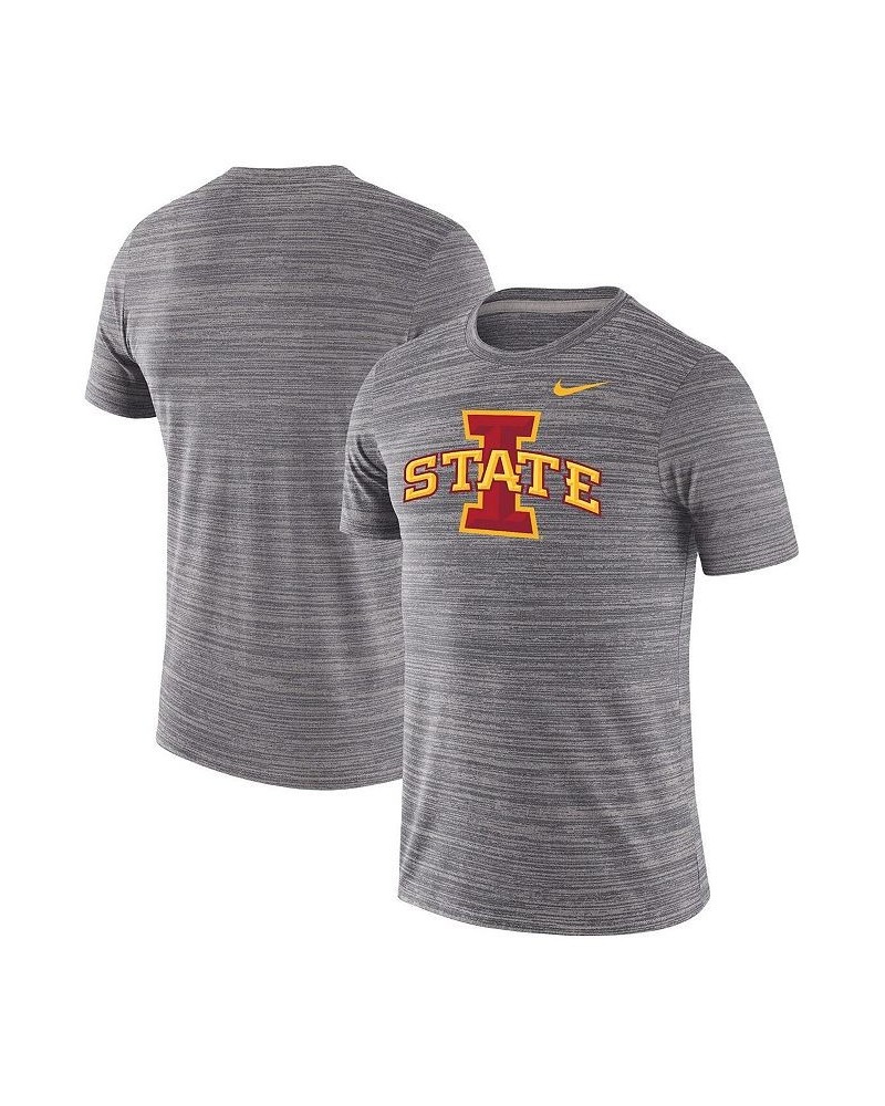 Men's Heathered Charcoal Iowa State Cyclones Big and Tall Velocity Performance T-shirt $22.00 T-Shirts