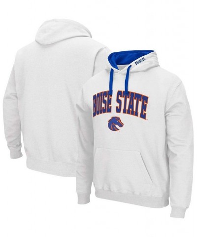 Men's White Boise State Broncos Arch Logo 2.0 Pullover Hoodie $18.00 Sweatshirt