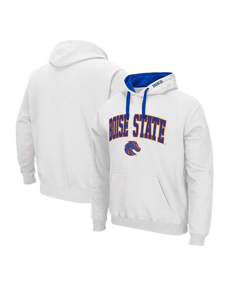 Men's White Boise State Broncos Arch Logo 2.0 Pullover Hoodie $18.00 Sweatshirt