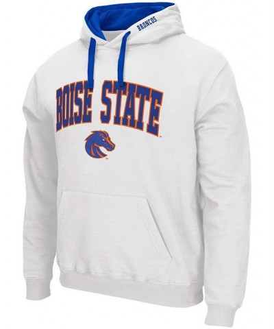 Men's White Boise State Broncos Arch Logo 2.0 Pullover Hoodie $18.00 Sweatshirt