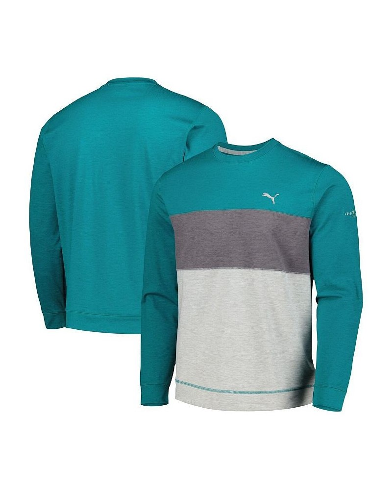 Men's Teal THE PLAYERS CLOUDSPUN Color-Block Pullover Sweatshirt $44.10 Sweatshirt