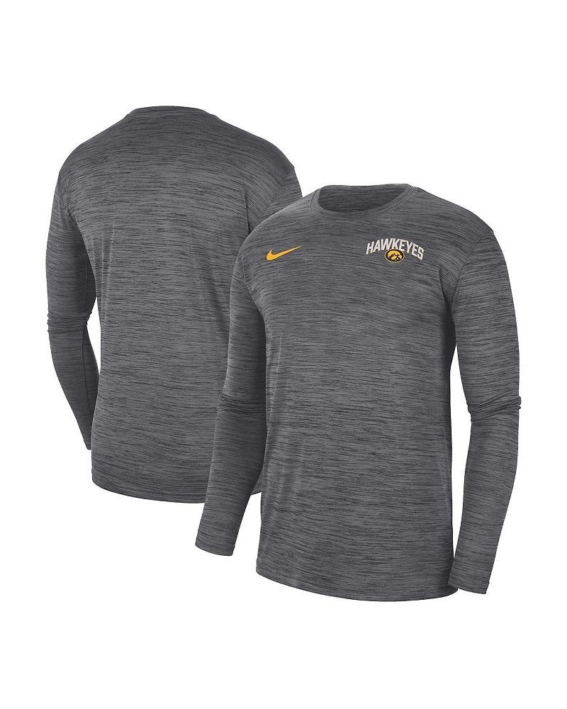 Men's Black Iowa Hawkeyes 2022 Sideline Game Day Velocity Performance Long Sleeve T-shirt $30.79 T-Shirts