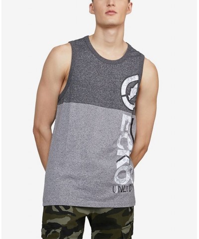 Men's Big and Tall Halfsies Tank Top Multi $25.92 T-Shirts