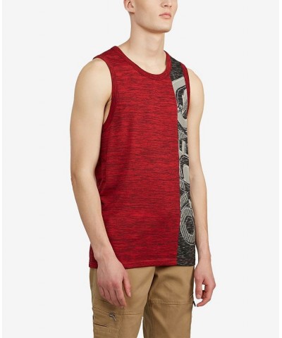 Men's Side Swipe Tank Top Red $22.08 T-Shirts