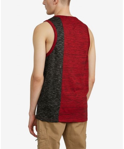 Men's Side Swipe Tank Top Red $22.08 T-Shirts