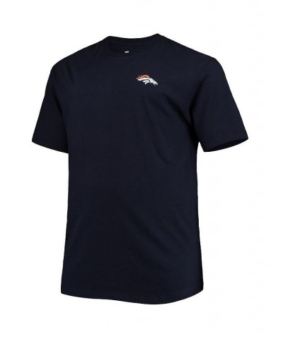 Men's Branded Navy Denver Broncos Big and Tall 1 Dad 2-Hit T-shirt $23.64 T-Shirts