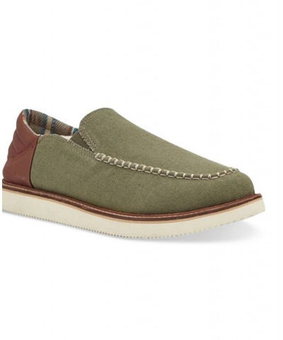 Men's Cozy Vibe Low SM Collapsible Heel Slippers Green $43.70 Shoes