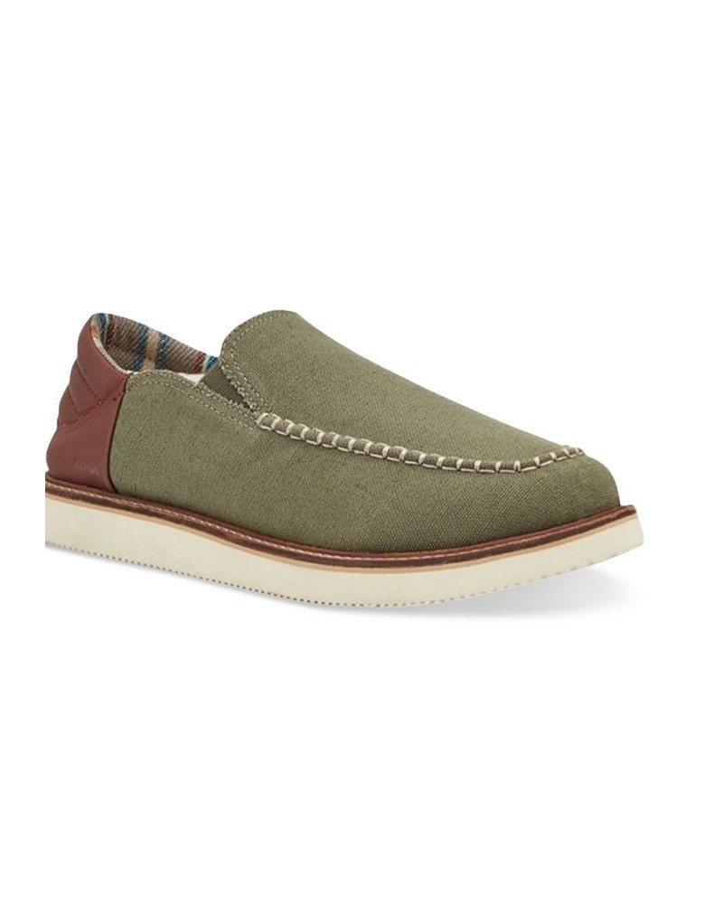 Men's Cozy Vibe Low SM Collapsible Heel Slippers Green $43.70 Shoes