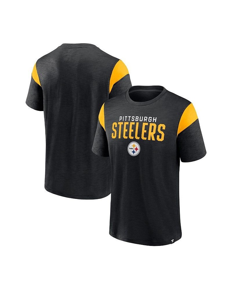 Men's Branded Black Pittsburgh Steelers Home Stretch Team T-shirt $24.50 T-Shirts