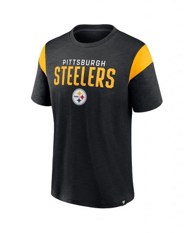 Men's Branded Black Pittsburgh Steelers Home Stretch Team T-shirt $24.50 T-Shirts