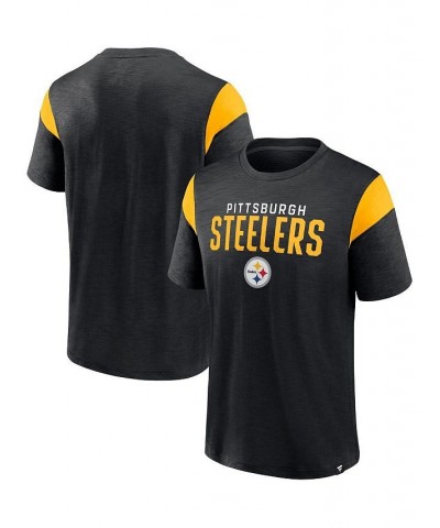 Men's Branded Black Pittsburgh Steelers Home Stretch Team T-shirt $24.50 T-Shirts