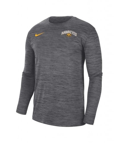 Men's Black Iowa Hawkeyes 2022 Sideline Game Day Velocity Performance Long Sleeve T-shirt $30.79 T-Shirts