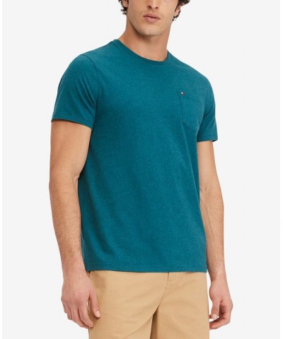 Men's Short Sleeve Crewneck Tee Blue $18.47 T-Shirts