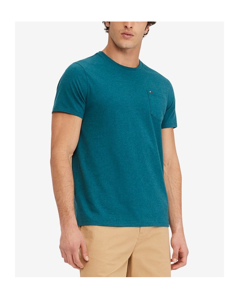 Men's Short Sleeve Crewneck Tee Blue $18.47 T-Shirts