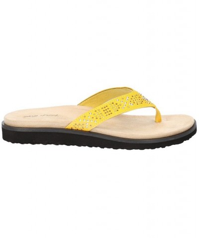 Women's Stevie Thong Sandals Yellow $29.90 Shoes