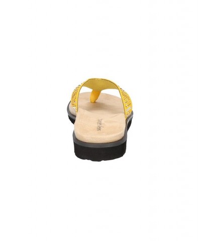 Women's Stevie Thong Sandals Yellow $29.90 Shoes