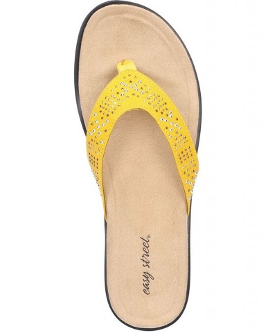 Women's Stevie Thong Sandals Yellow $29.90 Shoes