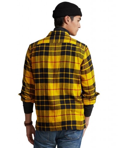 Men's Classic-Fit Plaid Twill Camp Shirt Multi $41.65 Shirts