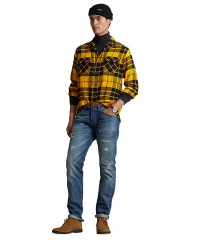 Men's Classic-Fit Plaid Twill Camp Shirt Multi $41.65 Shirts