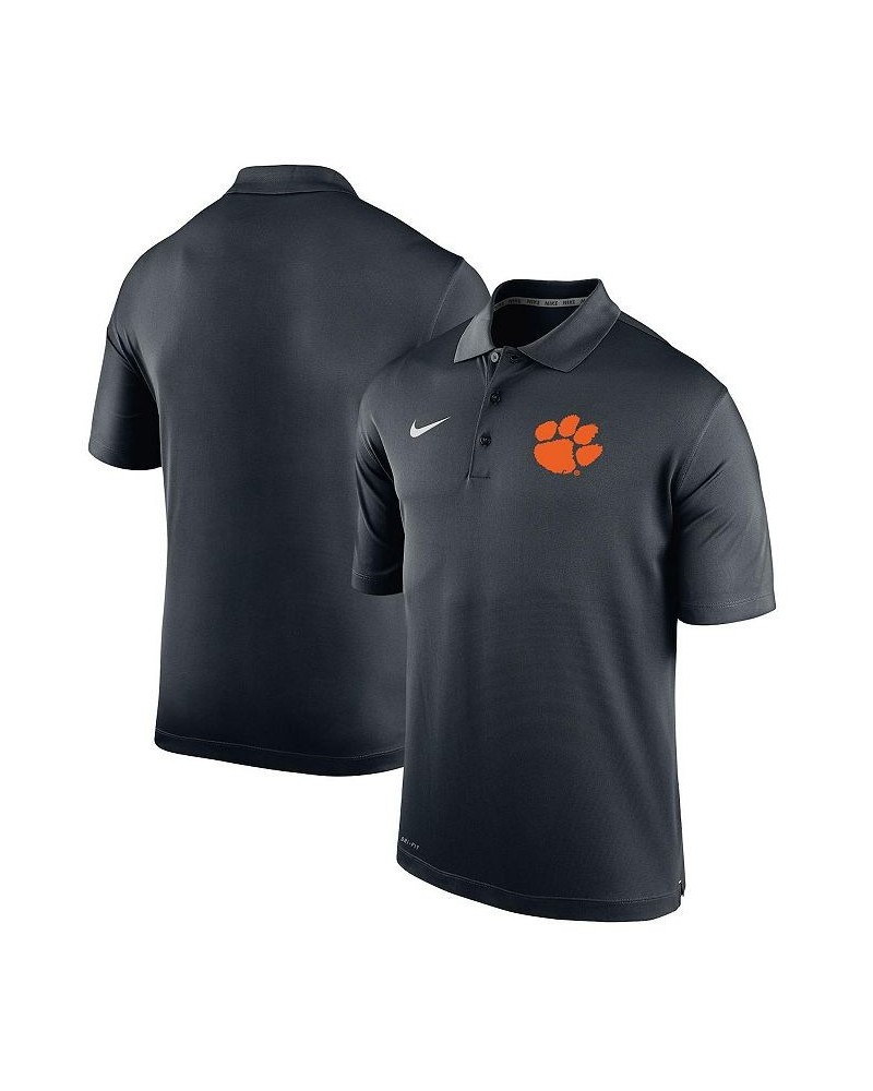 Men's Black Clemson Tigers Big and Tall Primary Logo Varsity Performance Polo Shirt $41.59 Polo Shirts