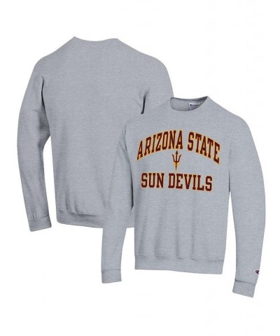 Men's Heather Gray Arizona State Sun Devils High Motor Pullover Sweatshirt $22.44 Sweatshirt