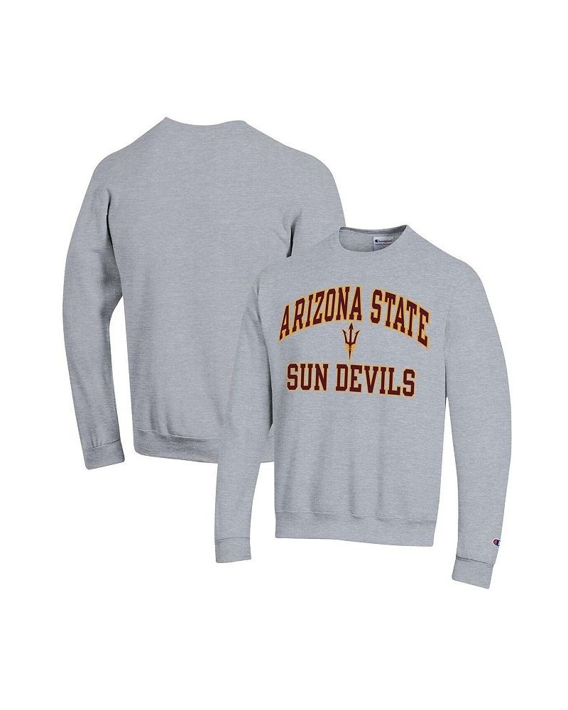 Men's Heather Gray Arizona State Sun Devils High Motor Pullover Sweatshirt $22.44 Sweatshirt