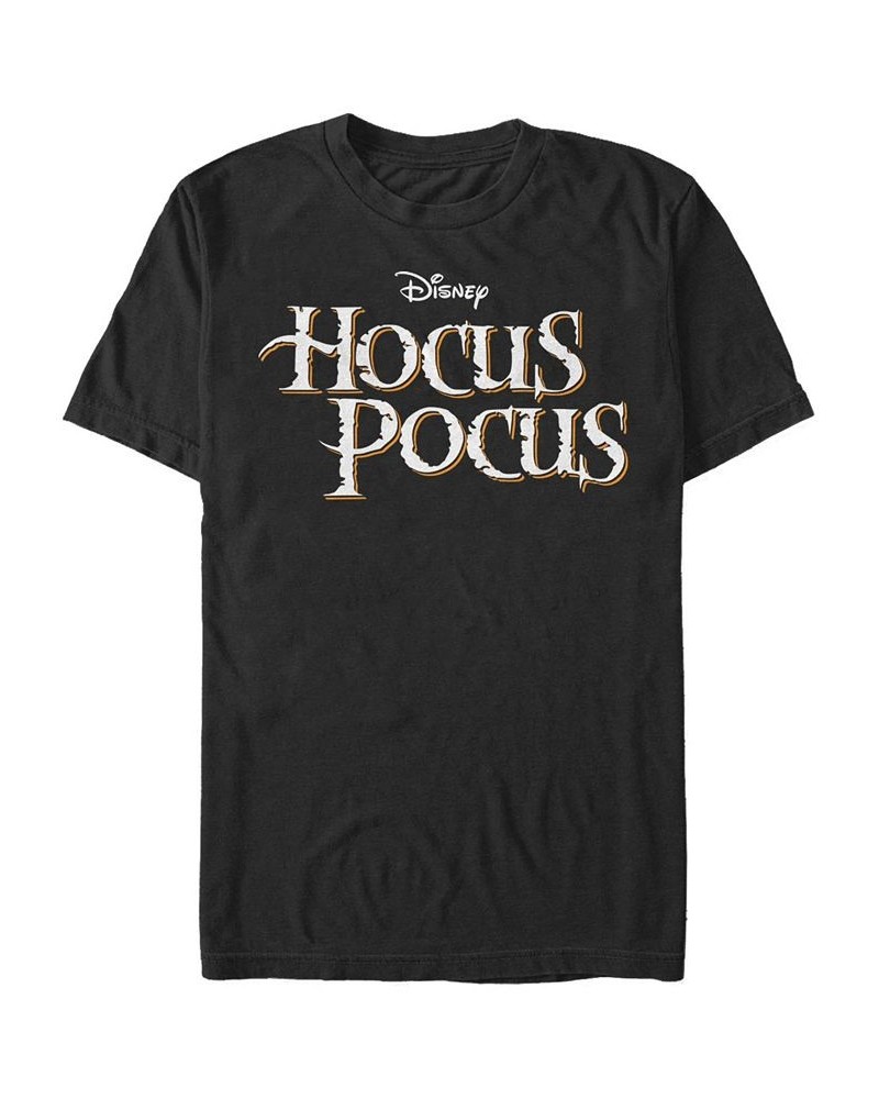 Men's Hocus Pocus Logo Short Sleeve T-shirt Black $20.29 T-Shirts