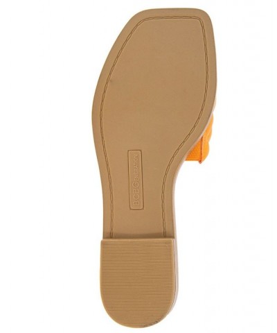 Women's Laila Flat Sandal Orange $44.50 Shoes