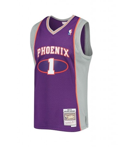 Men's Penny Hardaway Purple Phoenix Suns 2001-2002 Authentic Hardwood Classics Swingman Jersey $34.41 Jersey