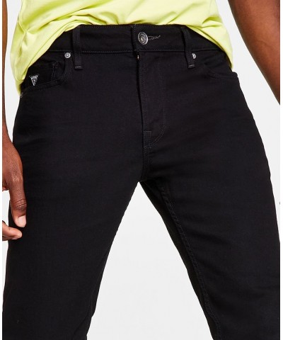 Men's Slim Tapered Fit Stretch Jeans Black $49.50 Jeans