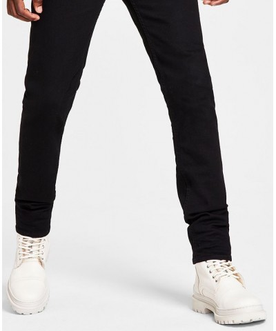 Men's Slim Tapered Fit Stretch Jeans Black $49.50 Jeans