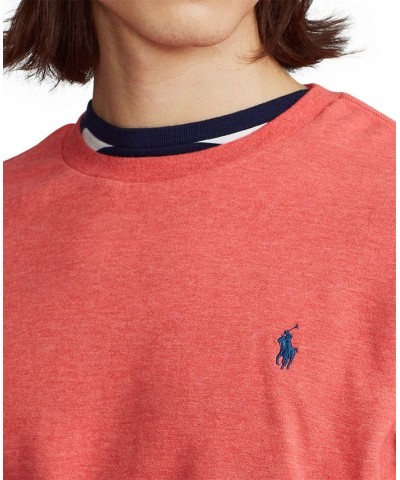 Men's Crew Neck Pullover Red $39.10 Shirts