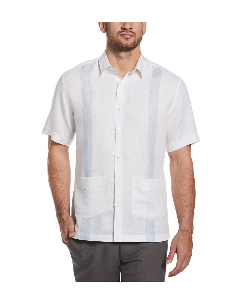 Men's Yarn-Dye Stripe Short-Sleeve Shirt White $32.40 Shirts