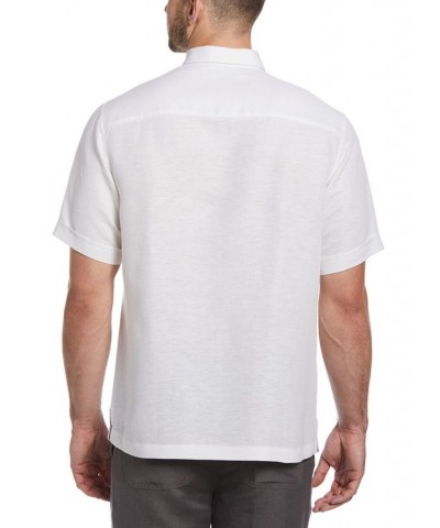 Men's Yarn-Dye Stripe Short-Sleeve Shirt White $32.40 Shirts