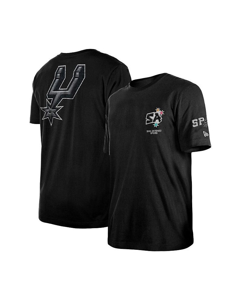 Men's Black San Antonio Spurs 2022/23 City Edition Elite Pack T-shirt $29.25 T-Shirts