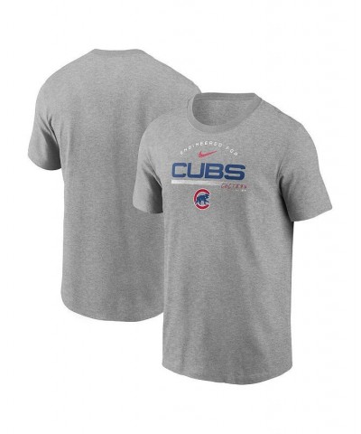 Men's Heather Gray Chicago Cubs Team Engineered Performance T-shirt $24.00 T-Shirts