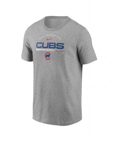 Men's Heather Gray Chicago Cubs Team Engineered Performance T-shirt $24.00 T-Shirts