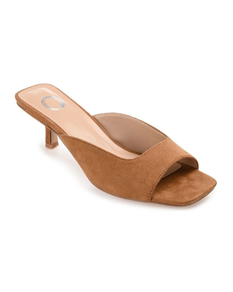 Women's Larna Slip-on Heels PD02 $48.00 Shoes