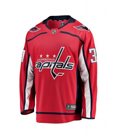 Men's Branded Anthony Mantha Red Washington Capitals Home Premier Breakaway Player Jersey $61.05 Jersey