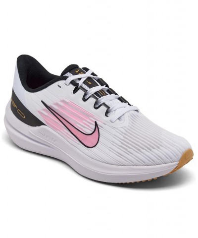 Women's Air Zoom Winflo 9 Running Sneakers White $38.50 Shoes