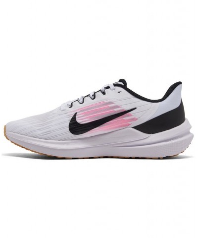 Women's Air Zoom Winflo 9 Running Sneakers White $38.50 Shoes