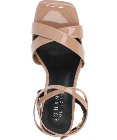 Women's Zorana Platform Sandals Tan/Beige $47.00 Shoes