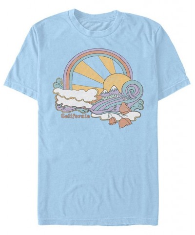 Men's California Trip Short Sleeve Crew T-shirt Blue $14.70 T-Shirts